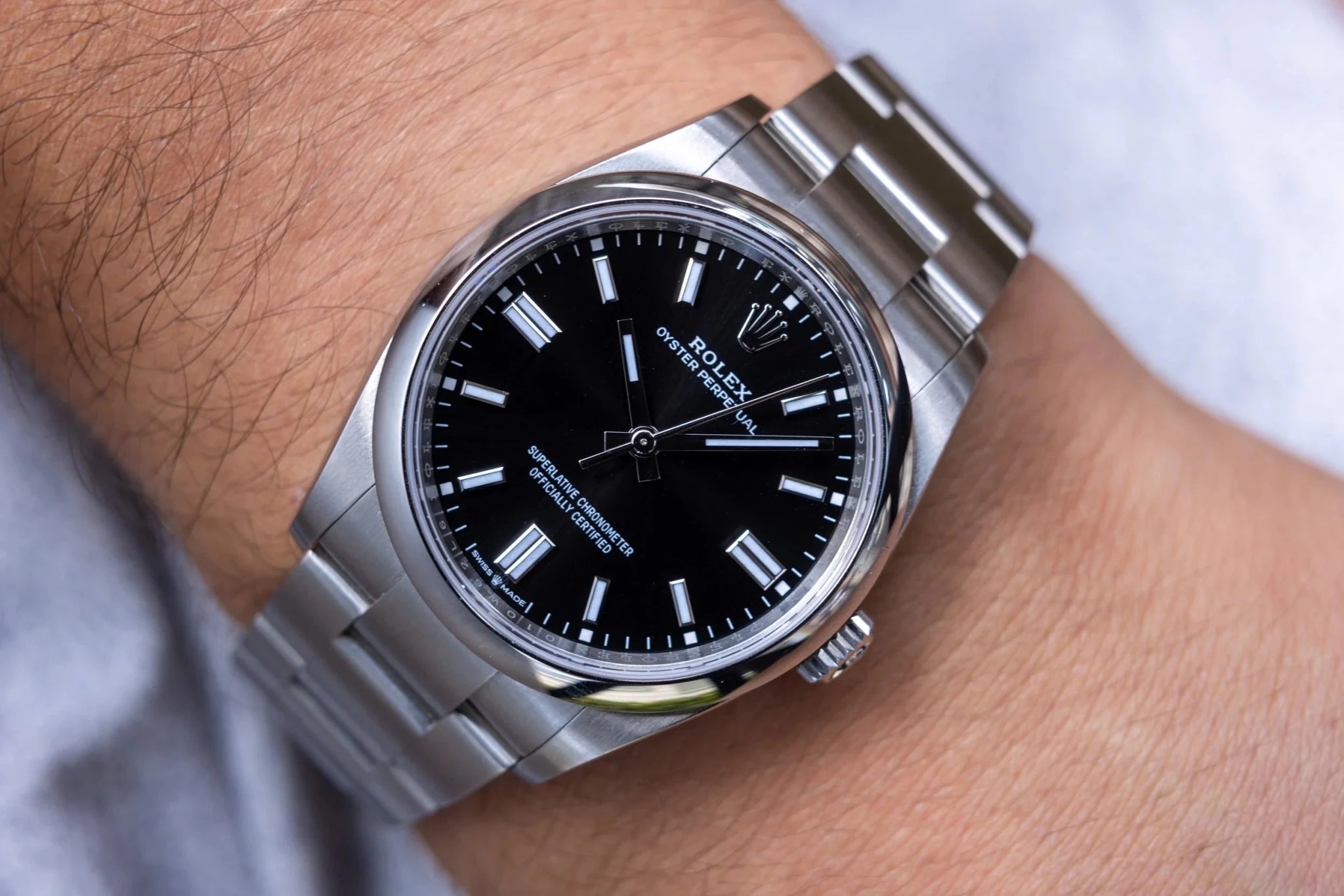 2023 Rolex Oyster Perpetual Ref. 126000 | Black Dial | Box and Papers - Sierra Time Co