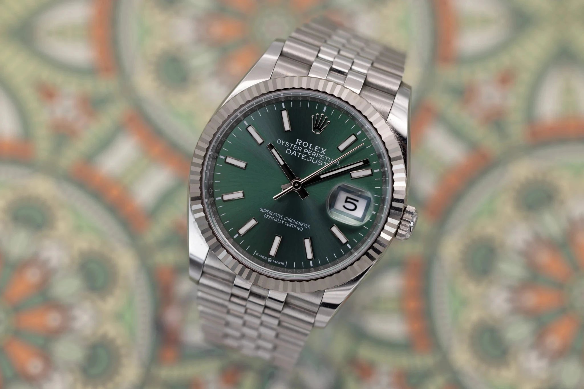 2024 Rolex Datejust Ref. 126234 | Mint Green Dial | Full Set - Sierra Time Co