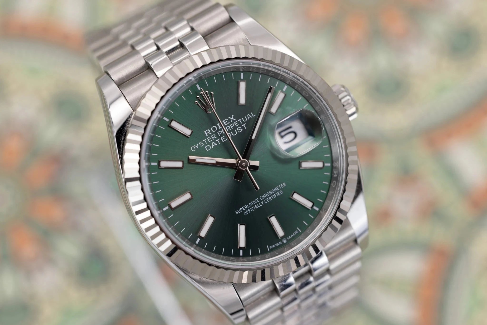 2024 Rolex Datejust Ref. 126234 | Mint Green Dial | Full Set - Sierra Time Co