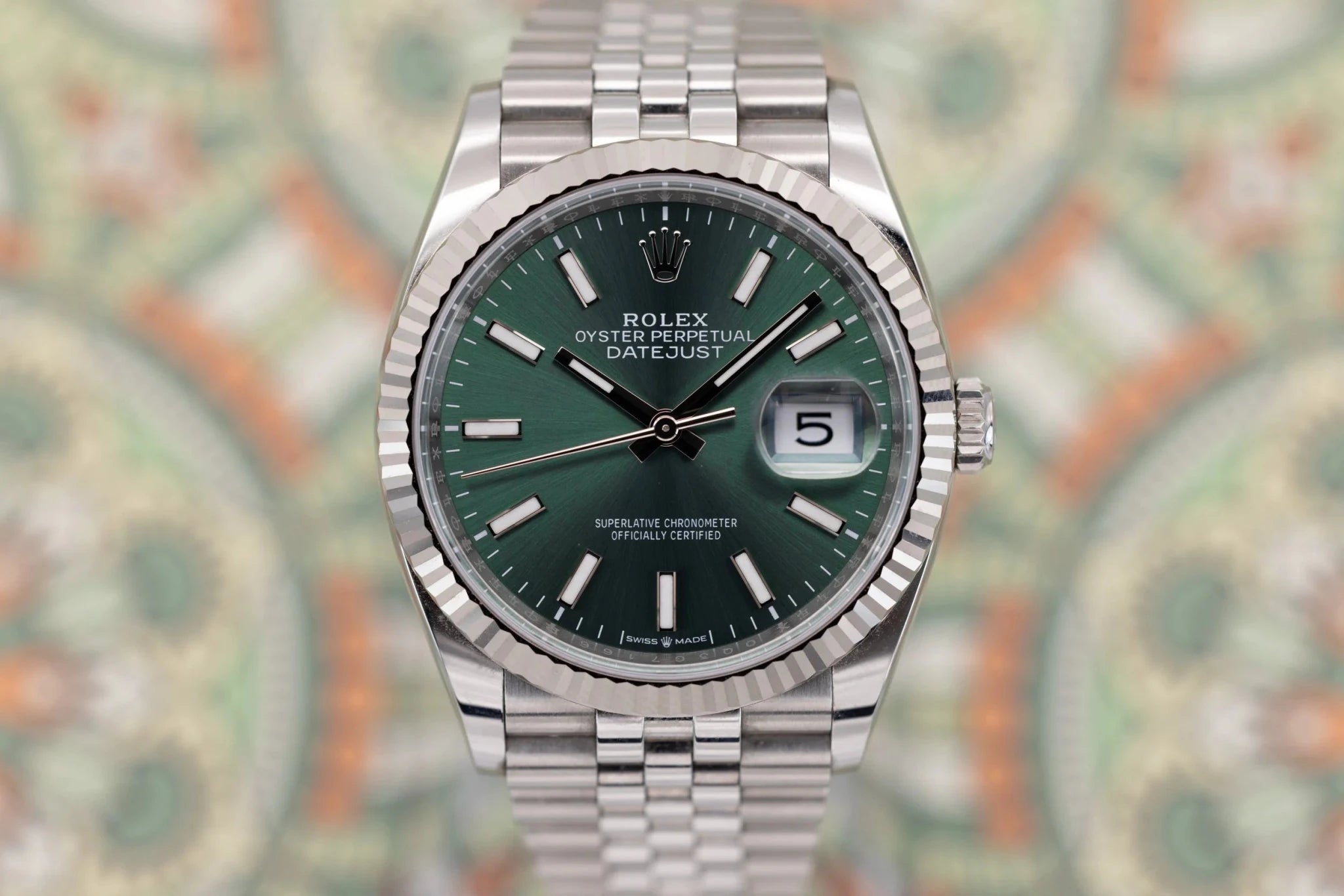 2024 Rolex Datejust Ref. 126234 | Mint Green Dial | Full Set - Sierra Time Co