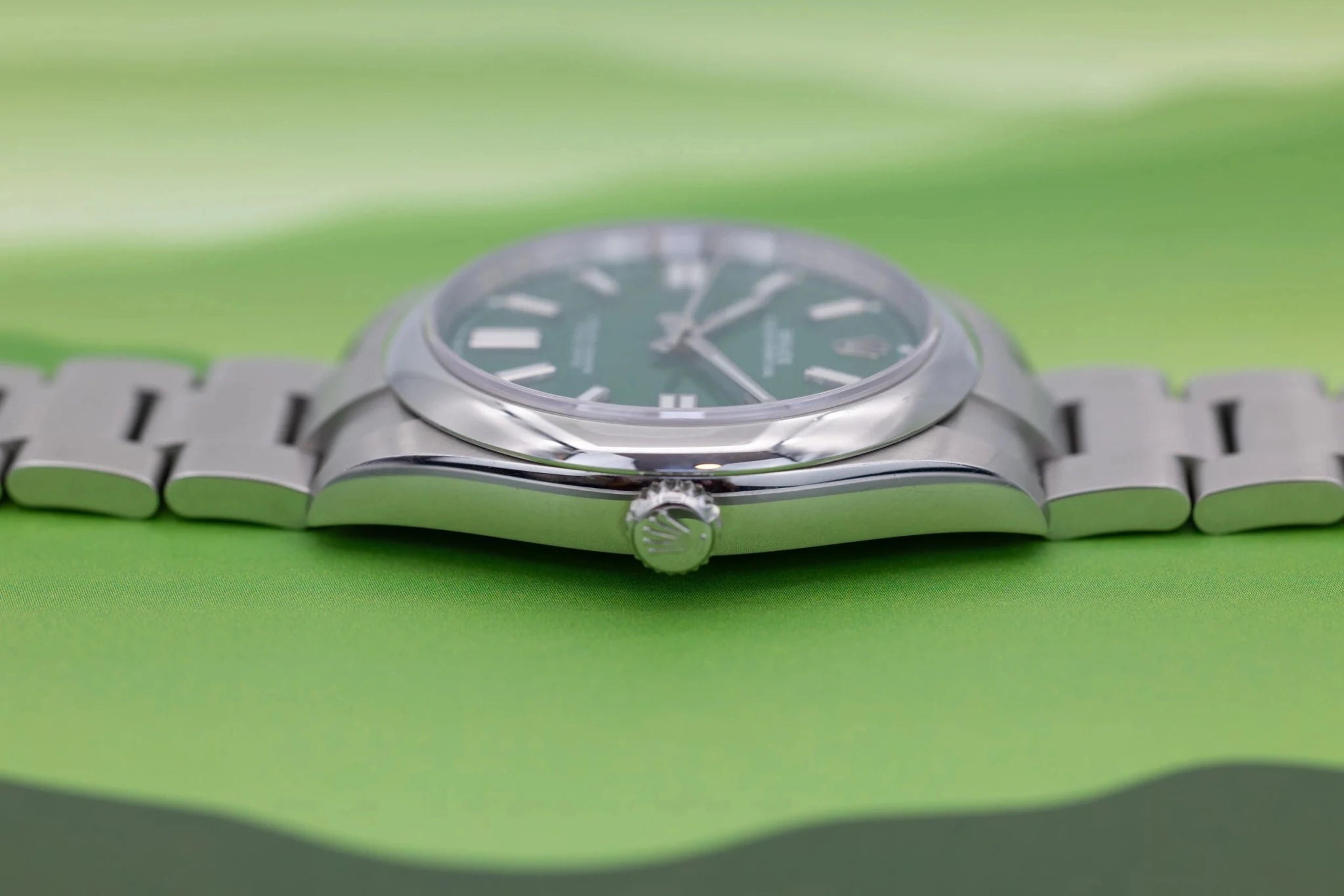 2024 Rolex Oyster Perpetual Ref. 124300 | Green Dial | Box and Papers - Sierra Time Co