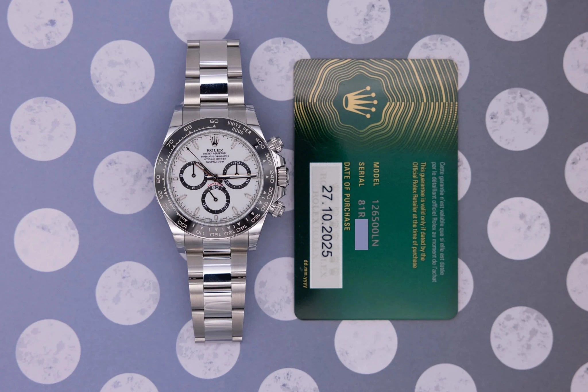 2025 Rolex Daytona Ref. 126500LN | Card - Sierra Time Co