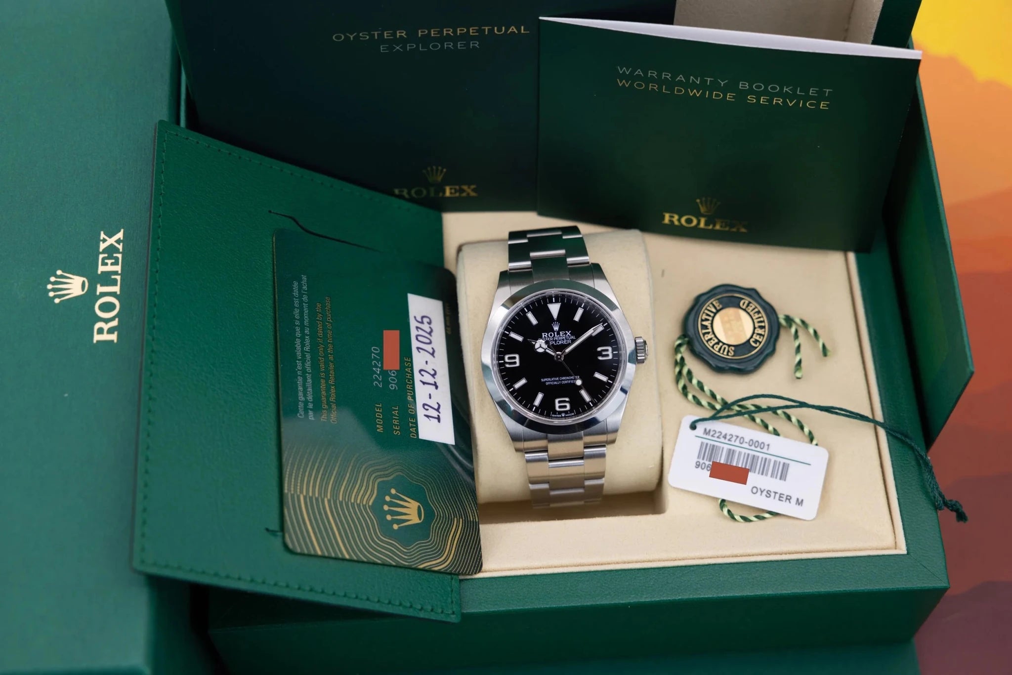 2025 Rolex Explorer I Ref. 224270 | Box and Papers - Sierra Time Co