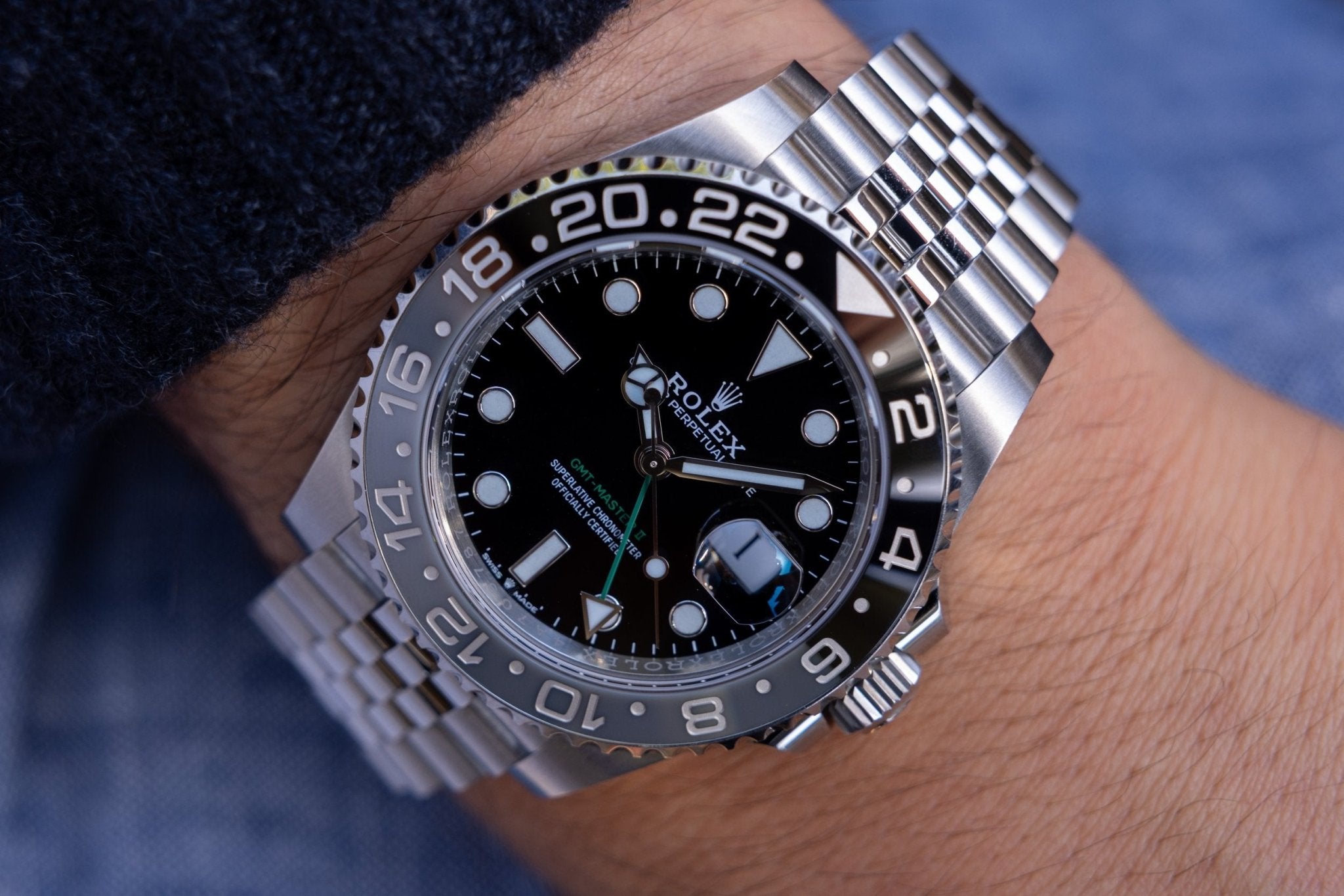 2025 Rolex GMT Master II Ref. 126710GRNR | Bruce Wayne | Box and Papers - Sierra Time Co