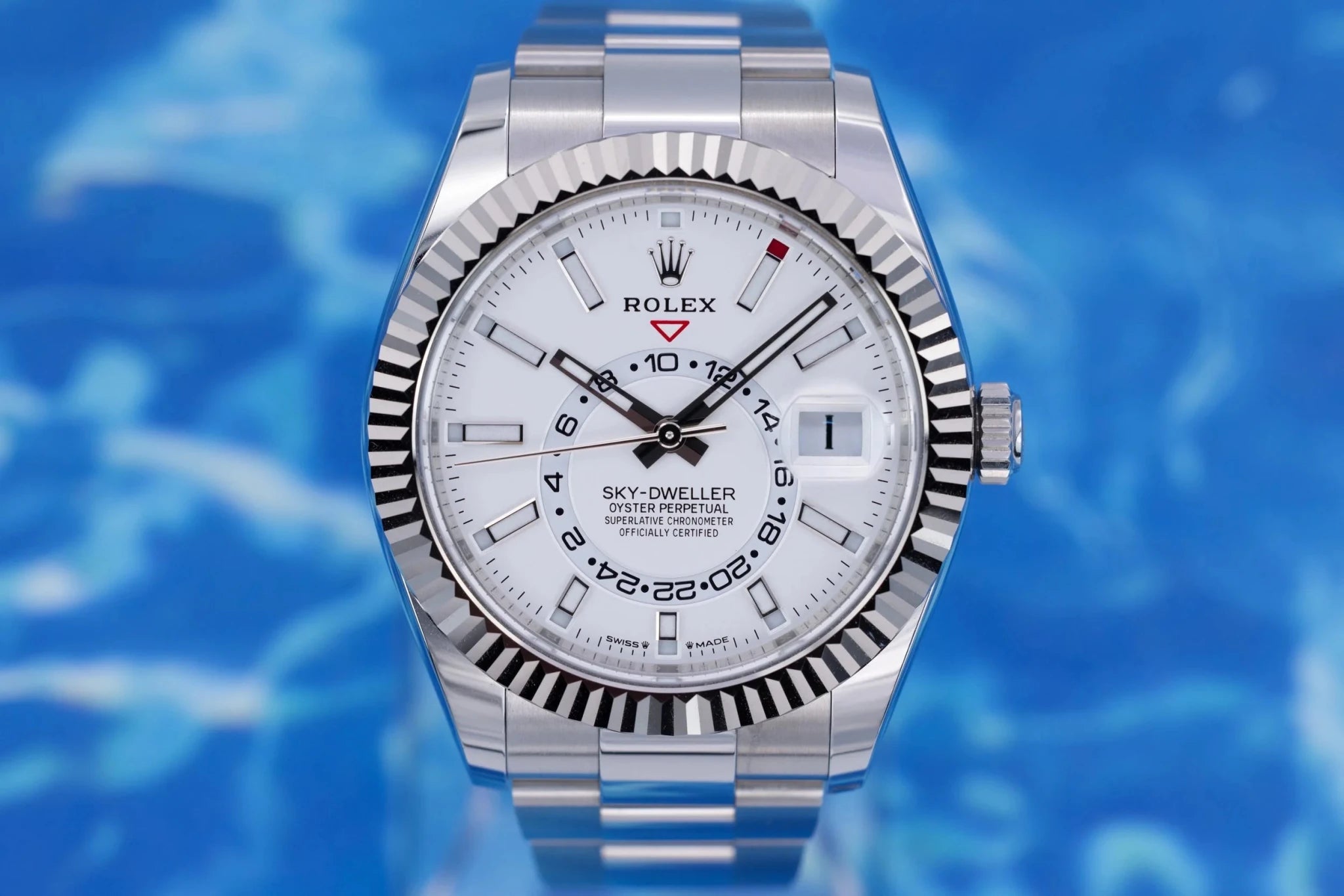2025 Rolex Sky-Dweller Ref. 336934 | White Dial | Oyster Bracelet | Box and Papers - Sierra Time Co