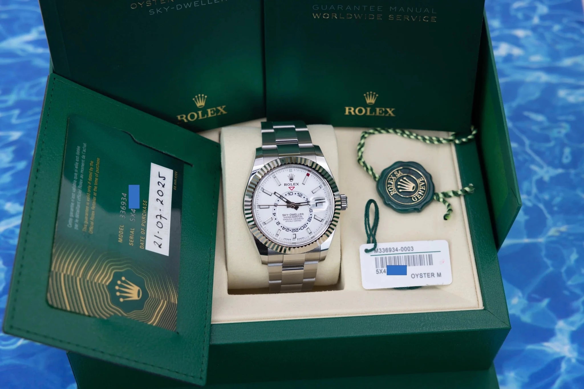 2025 Rolex Sky-Dweller Ref. 336934 | White Dial | Oyster Bracelet | Box and Papers - Sierra Time Co