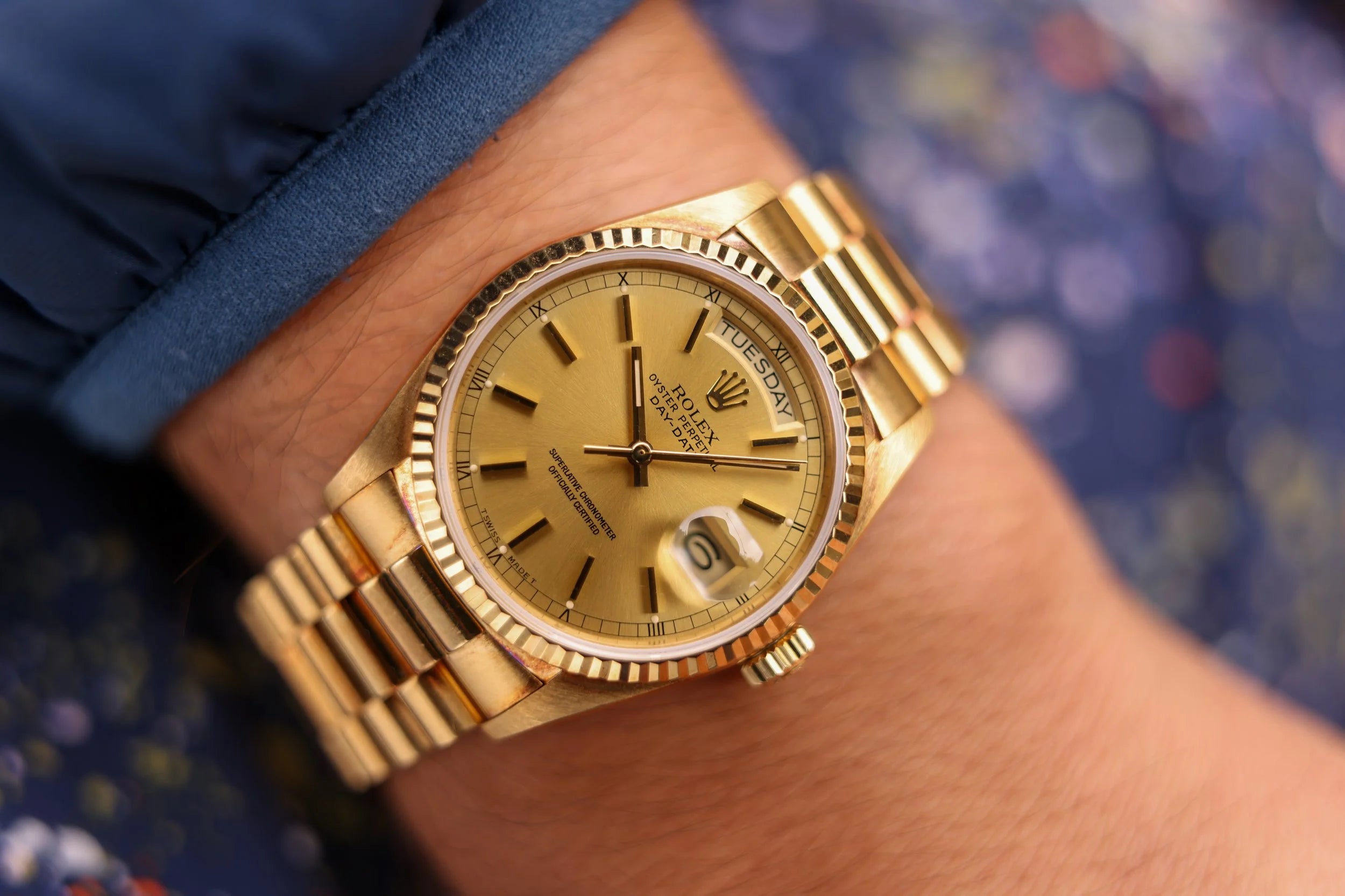 1988 Rolex Day-Date Ref. 18038 | Champagne Dial - Sierra Time Co.