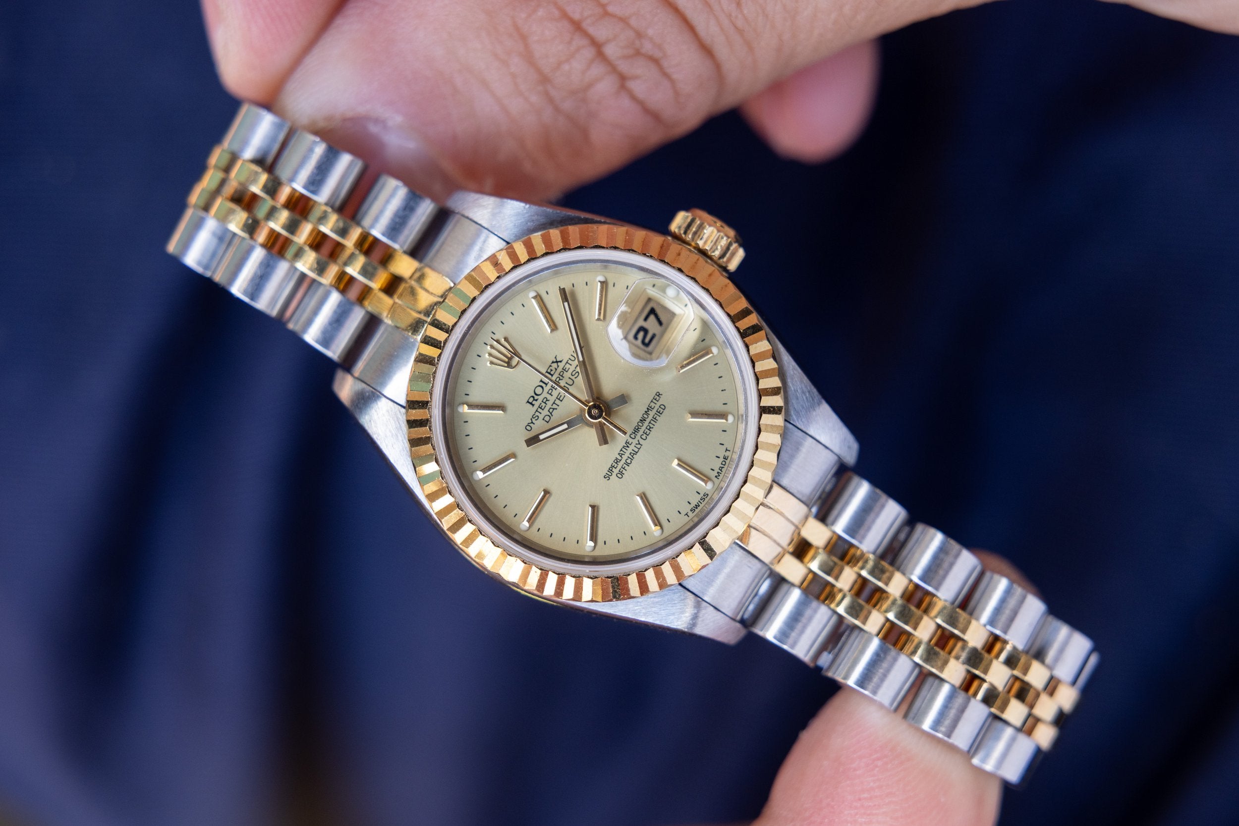 1997 Rolex Ladies Datejust Ref. 69173 | Champagne Dial - Sierra Time Co.