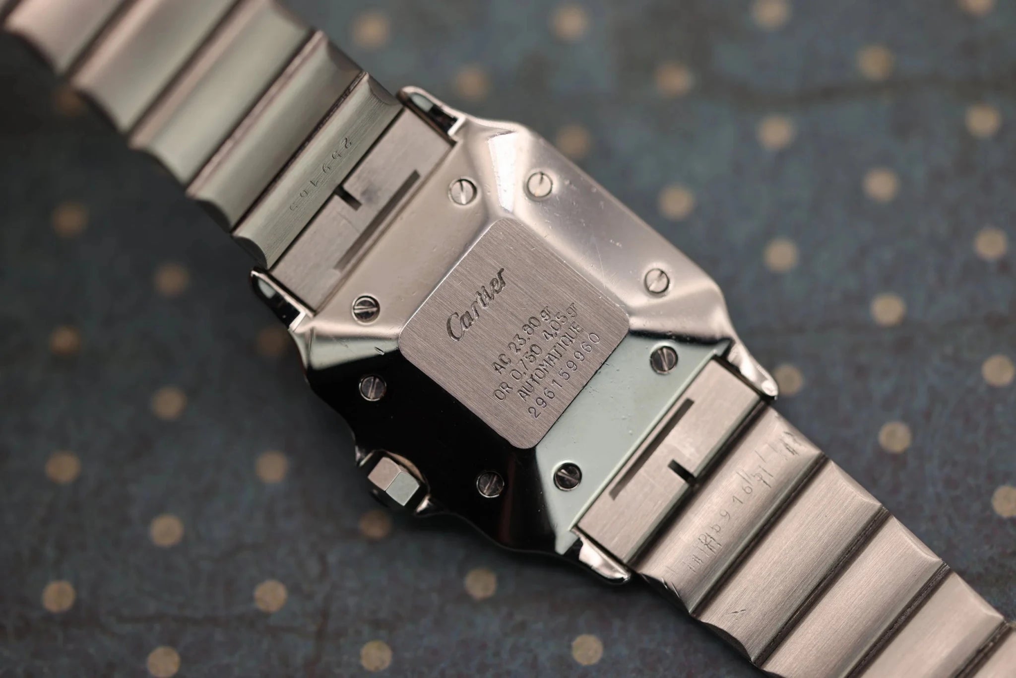Cartier Santos Carree Ref. 2961 | Two-Tone | Grey Ghost Dial - Sierra Time Co