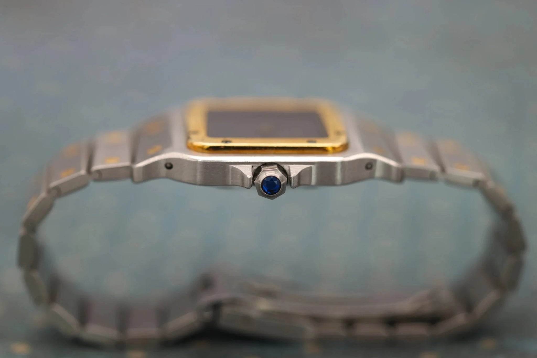Cartier Santos Carree Ref. 2961 | Two-Tone | Grey Ghost Dial - Sierra Time Co