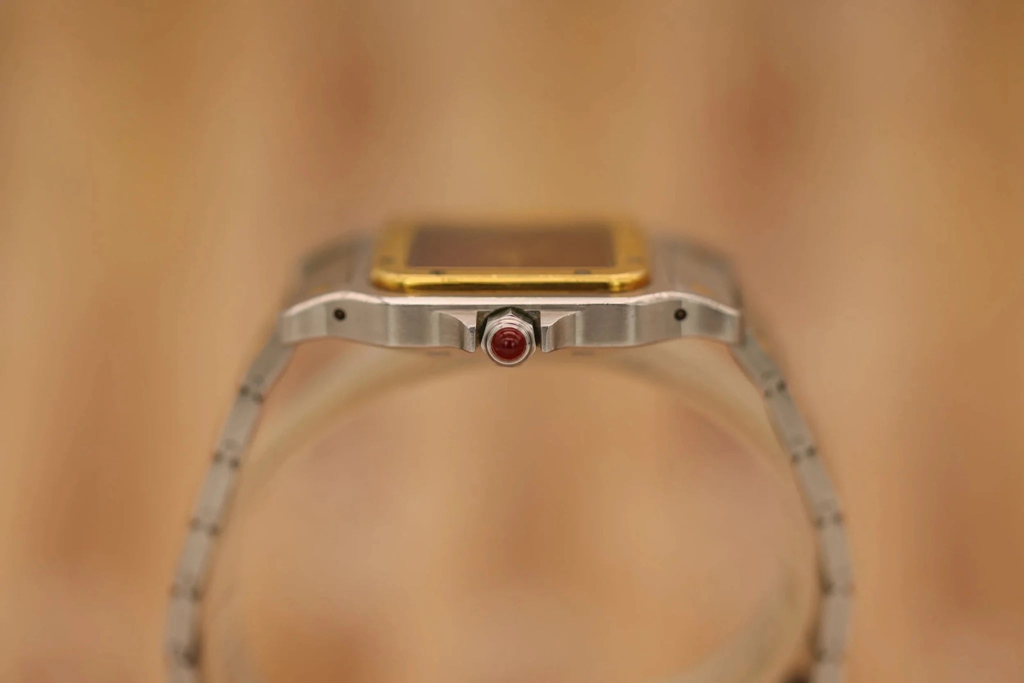 Cartier Santos Carree Ref. 2961 | Two-Tone | Oxblood Dial - Sierra Time Co