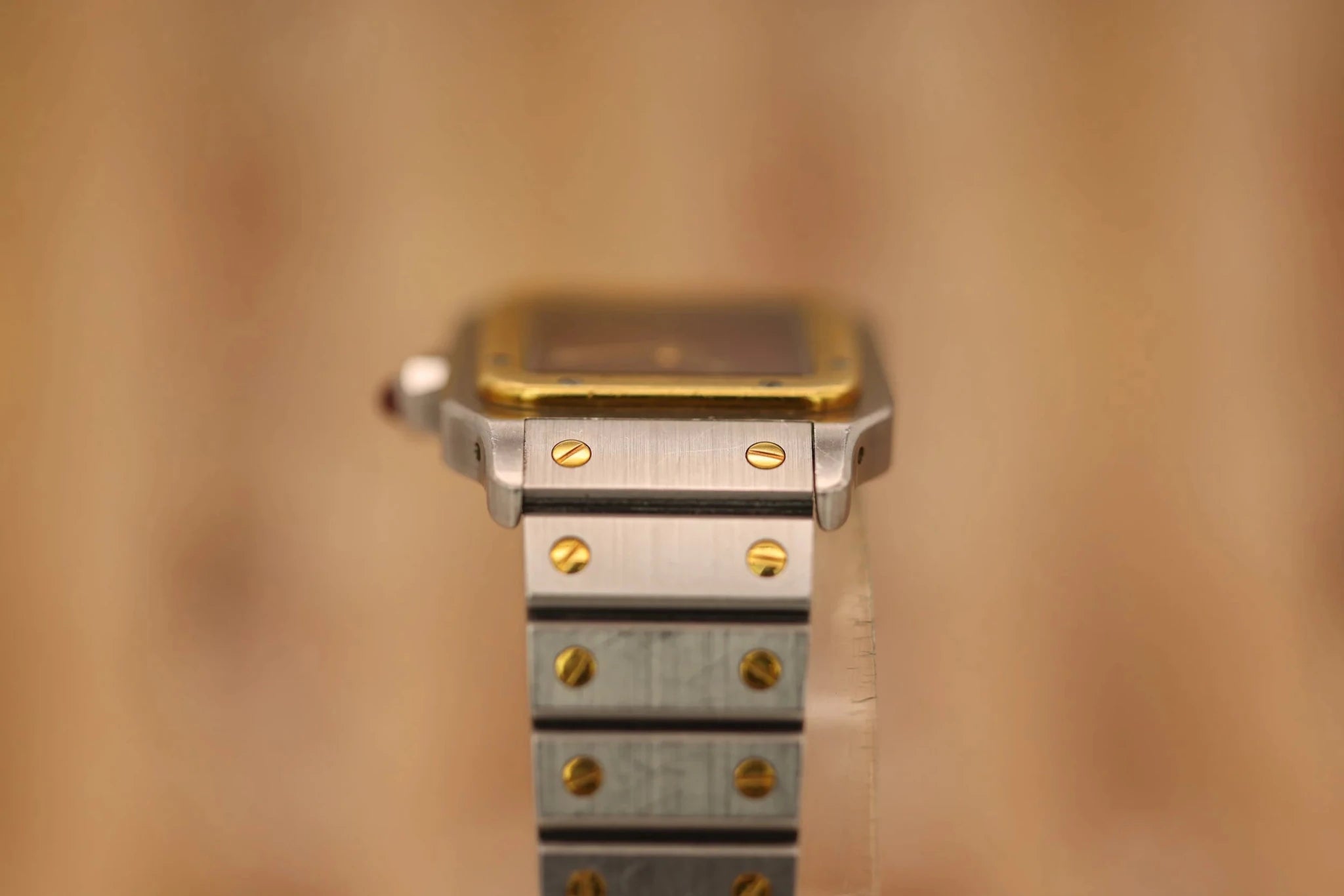 Cartier Santos Carree Ref. 2961 | Two-Tone | Oxblood Dial - Sierra Time Co