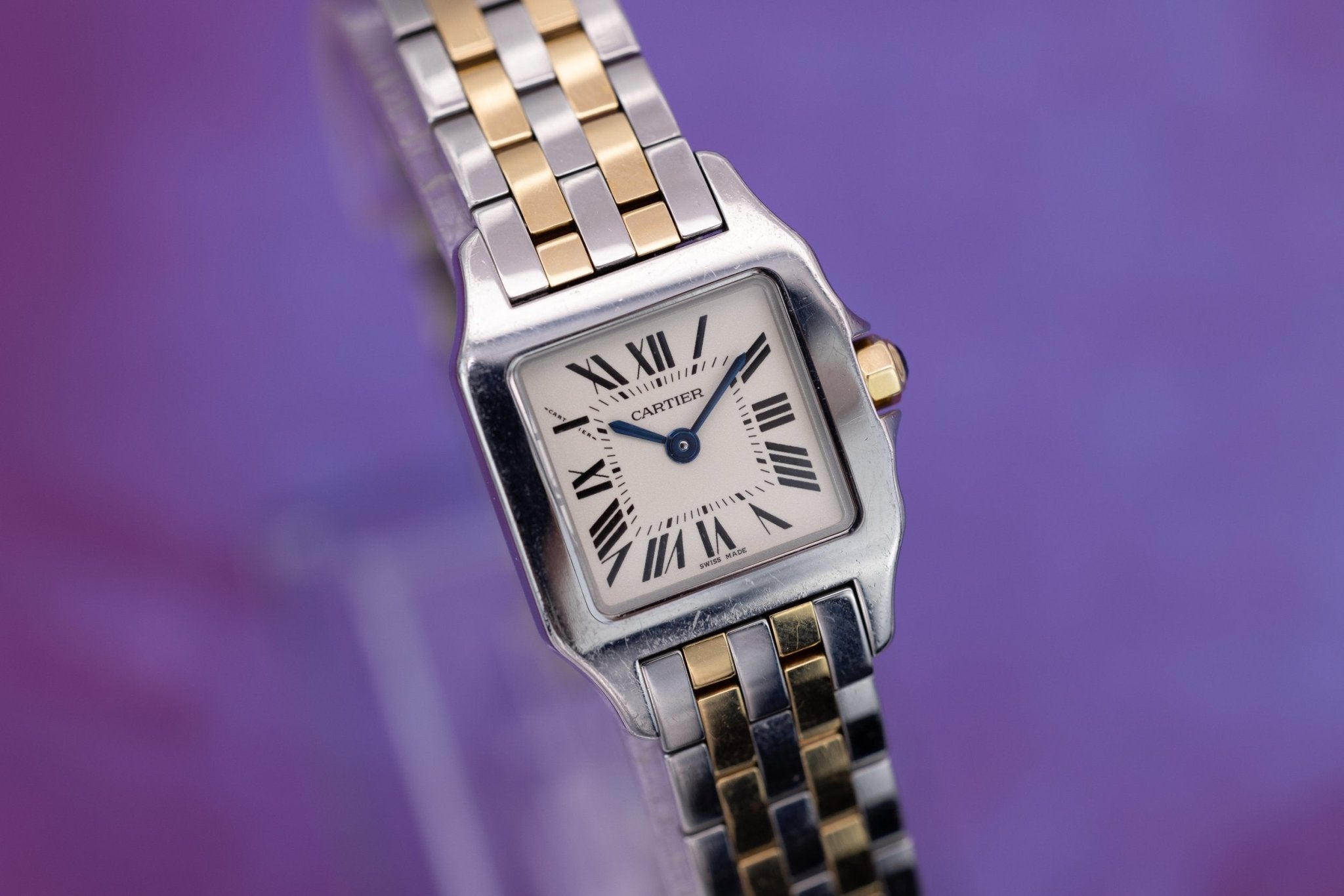 Cartier Santos Demoiselle Ref. W25067Z6 | Yellow Gold and Stainless Steel | Quartz - Sierra Time Co