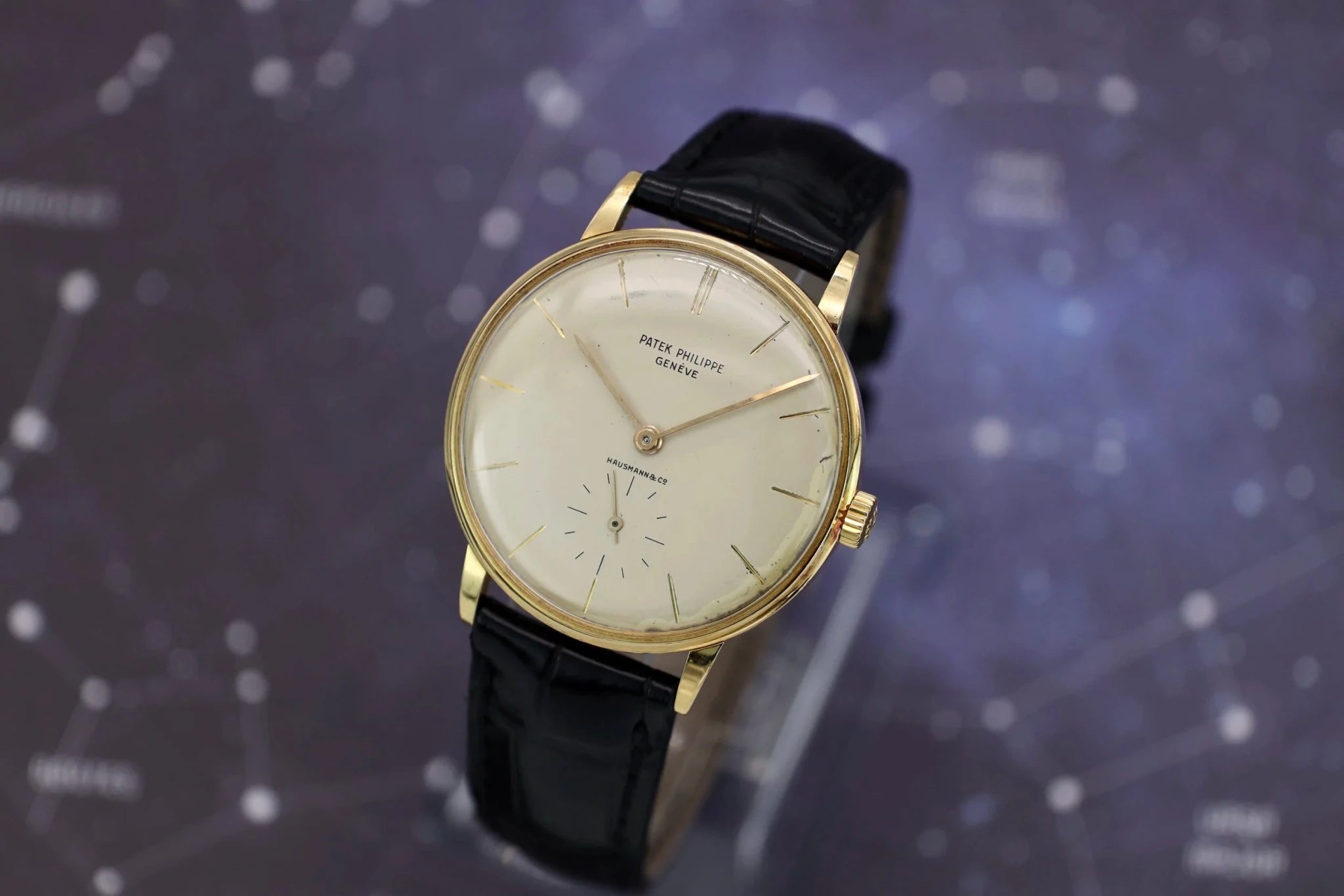 Patek Philippe 18K YG Calatrava Ref. 3410 | Hausmann & Co. Dial - Sierra Time Co