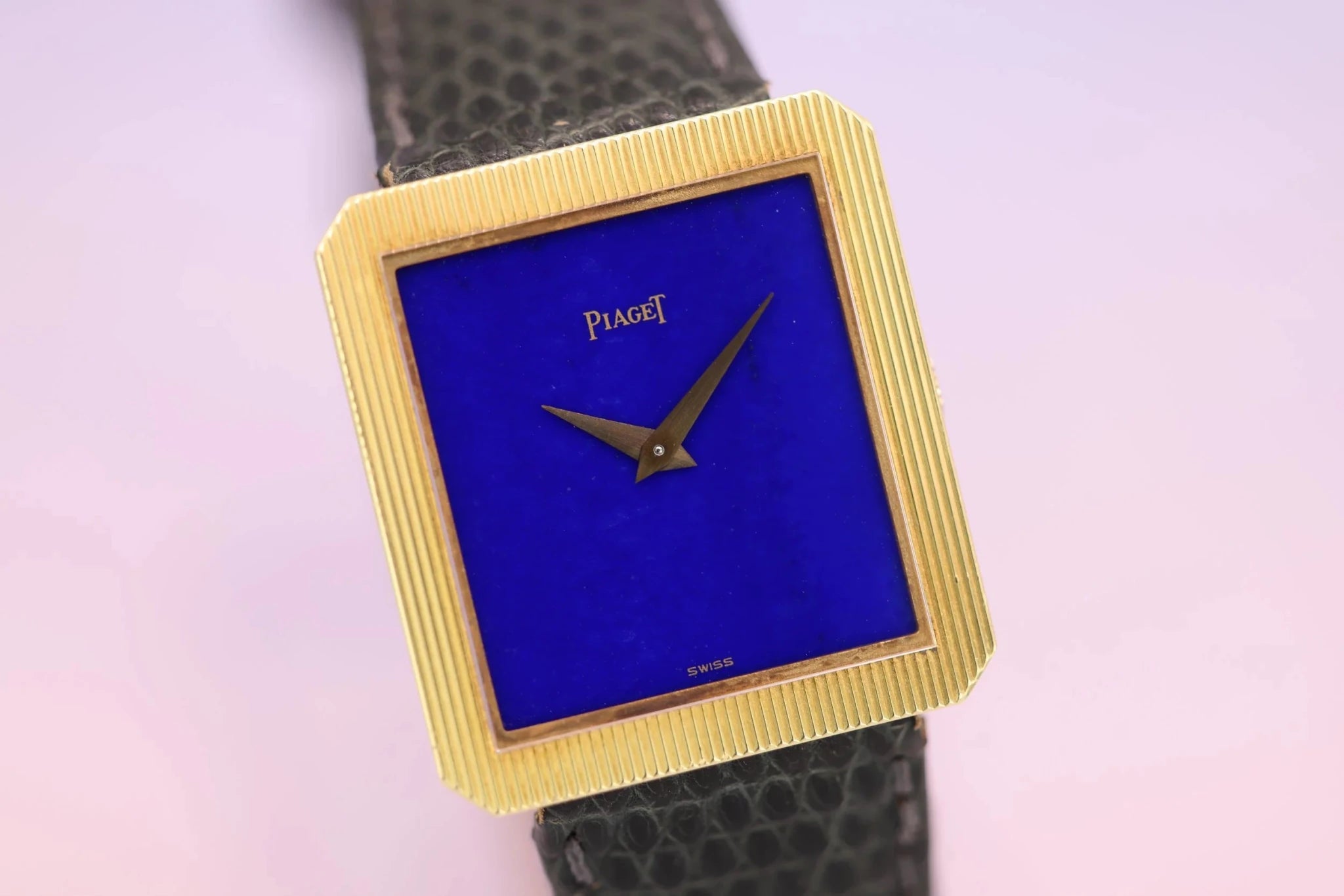 Piaget Protocole Ref. 9154 | 18K Yellow Gold | Lapis Lazuli Stone Dial - Sierra Time Co