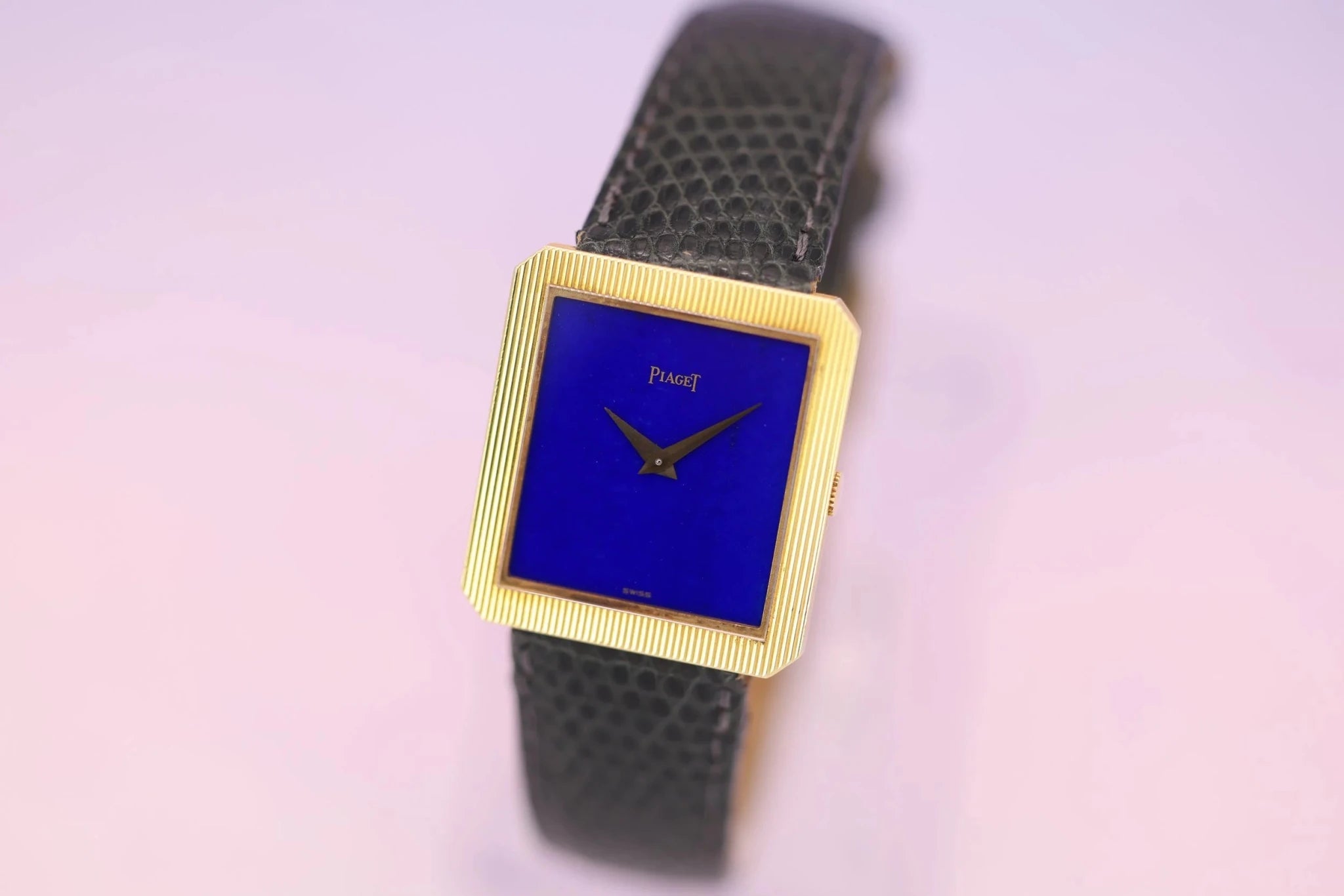 Piaget Protocole Ref. 9154 | 18K Yellow Gold | Lapis Lazuli Stone Dial - Sierra Time Co