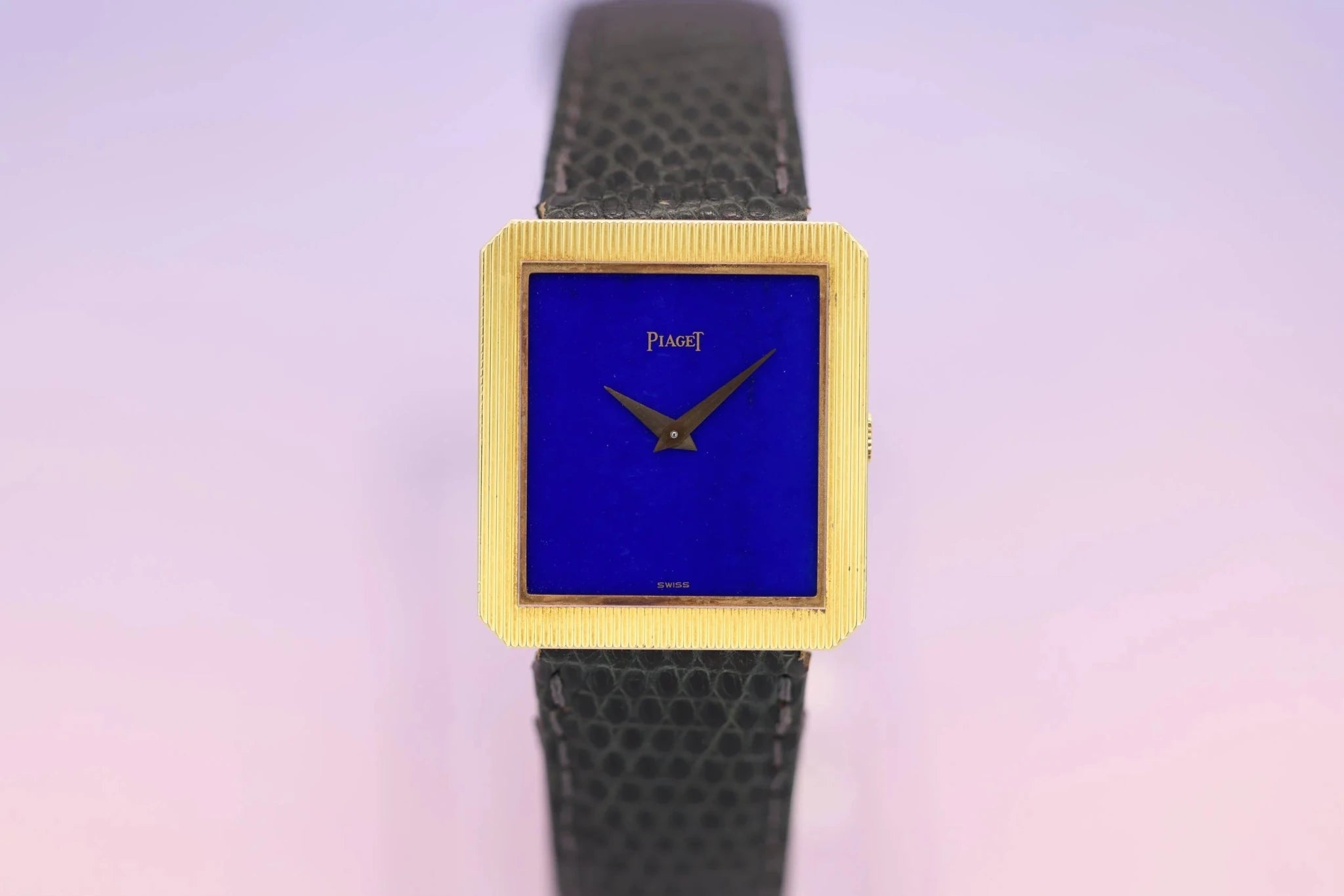 Piaget Protocole Ref. 9154 | 18K Yellow Gold | Lapis Lazuli Stone Dial - Sierra Time Co
