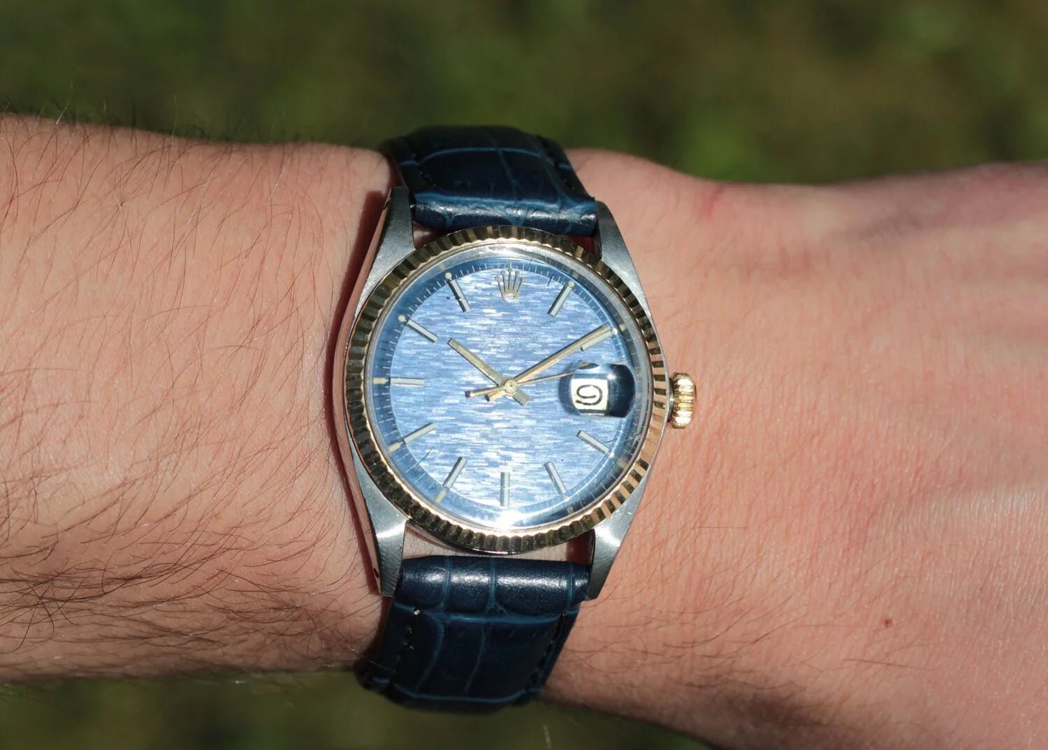Rolex Datejust Ref. 1972 Rolex Datejust Ref. 1601 Circa Blue Mosaic Dial - Sierra Time Co