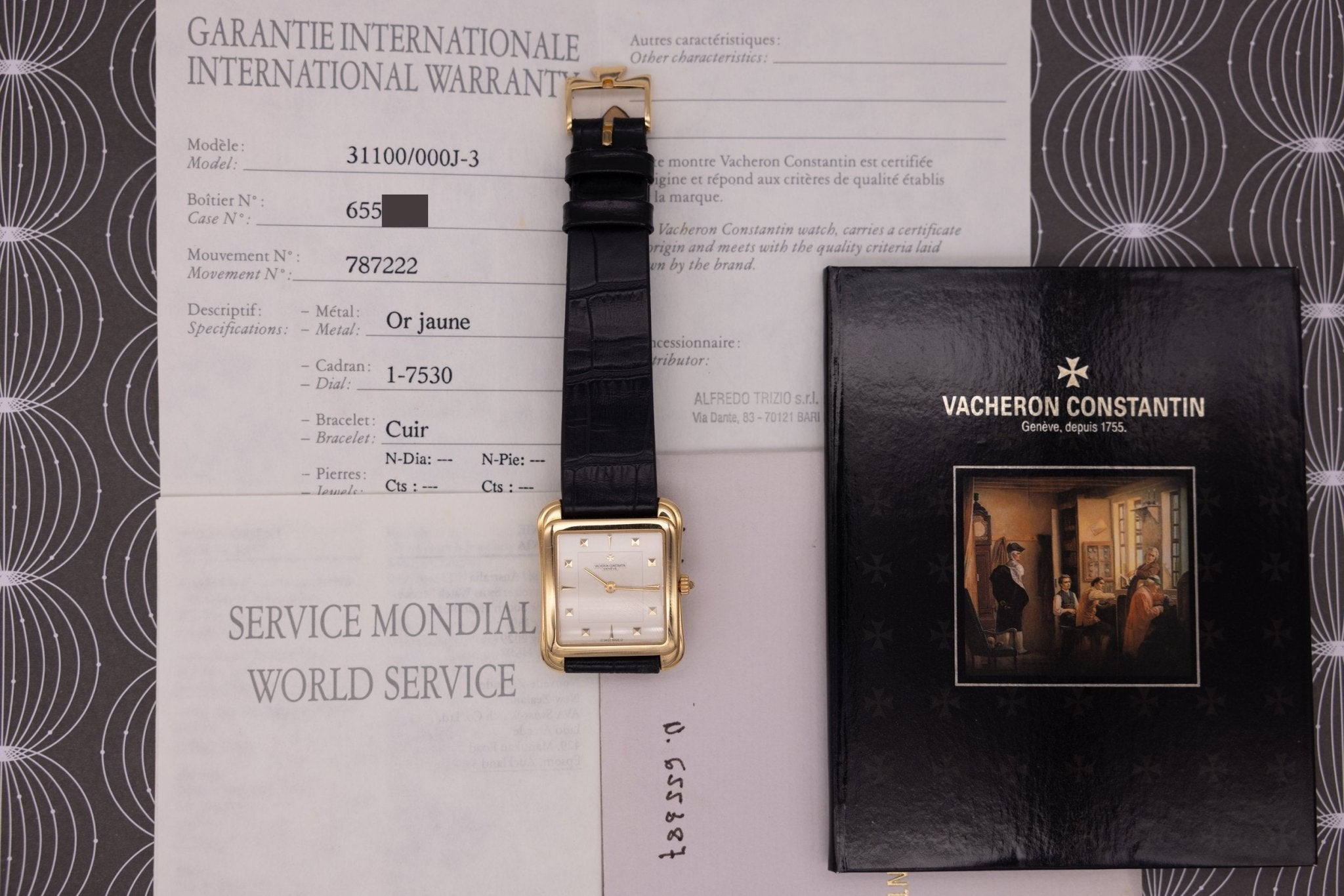 Vacheron Constantin Ref. 31100 Toledo | 18K YG | Papers - Sierra Time Co