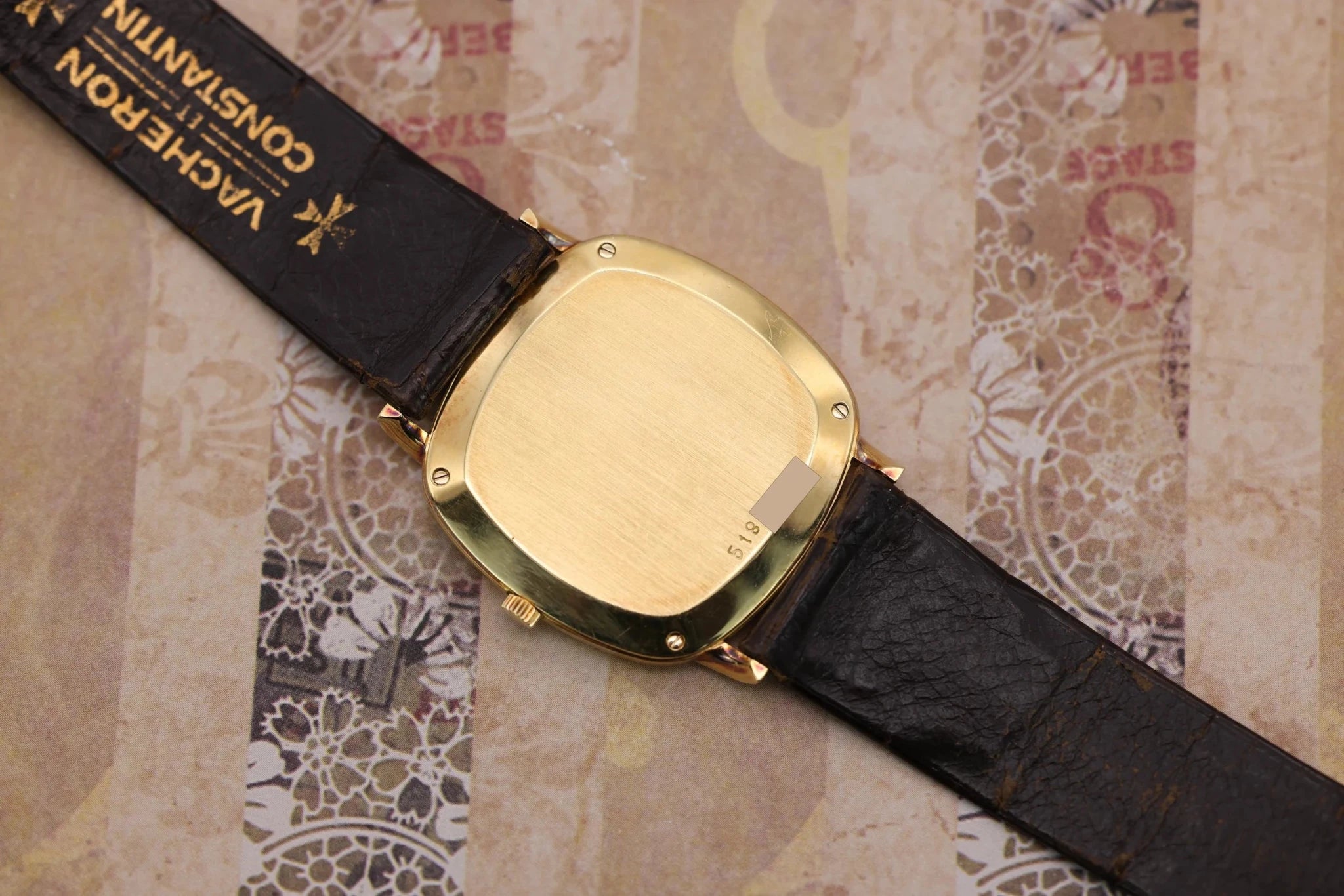 Vacheron Constantin Tank 18K YG Ref. 33024 | Tiger Eye Stone Dial | Box and Papers | 2025 Service - Sierra Time Co