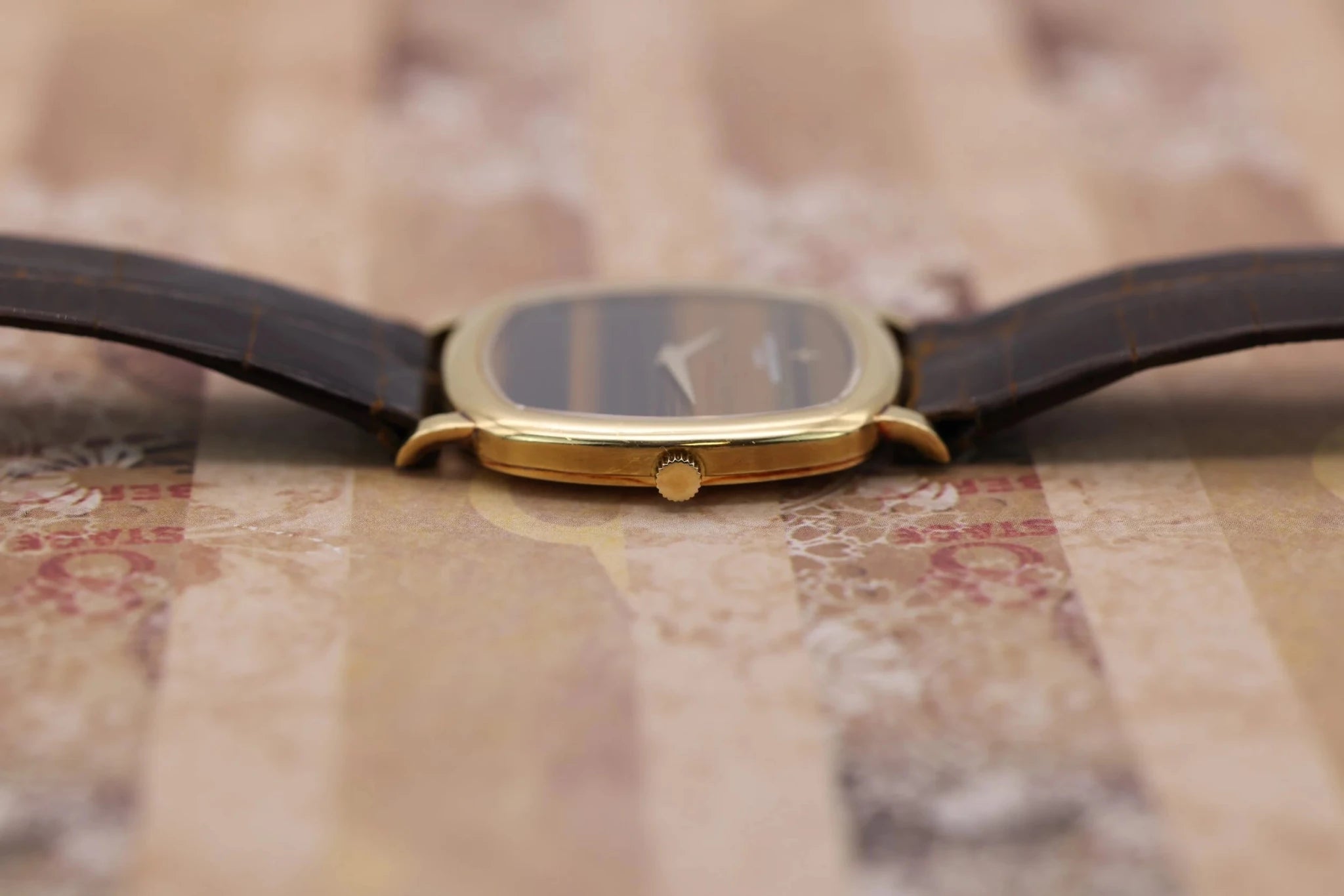 Vacheron Constantin Tank 18K YG Ref. 33024 | Tiger Eye Stone Dial | Box and Papers | 2025 Service - Sierra Time Co