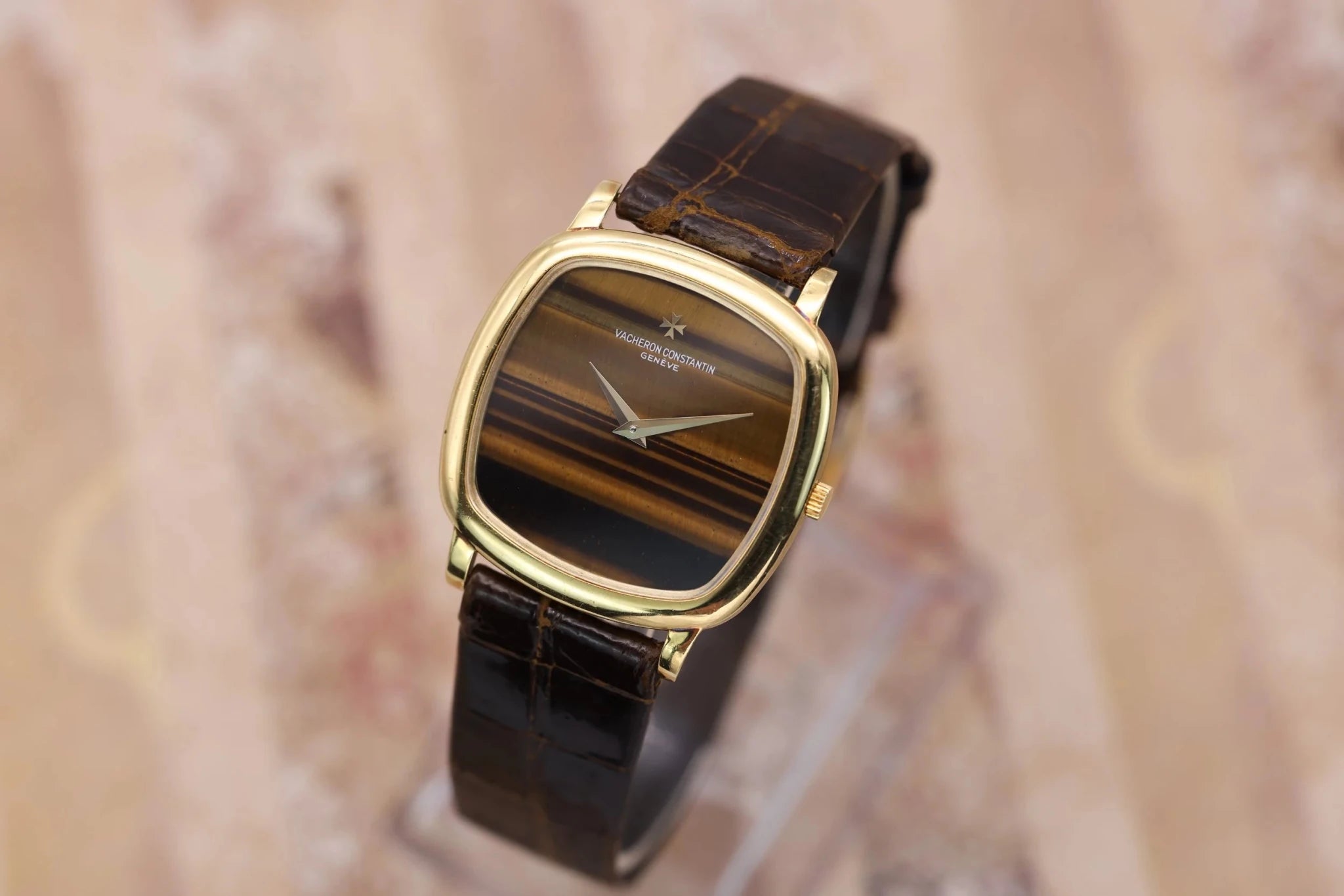 Vacheron Constantin Tank 18K YG Ref. 33024 | Tiger Eye Stone Dial | Box and Papers | 2025 Service - Sierra Time Co